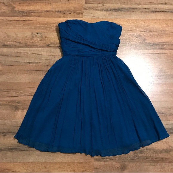 J. Crew Dresses & Skirts - J Crew Arabelle Silk Chiffon Strapless Dress